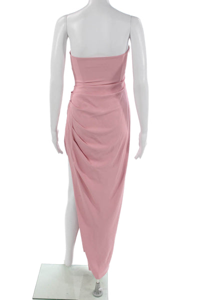 Lovers + Friends Women Bodycon Strapless Pink Dress Zip Size XS