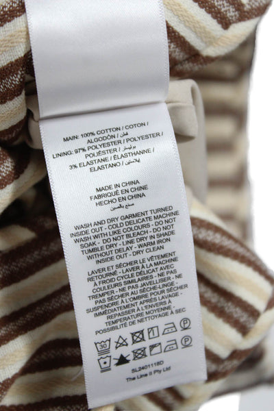 Significant Other Womens Mini Striped Sweetheart Cotton Dress Sleeveless Size 2