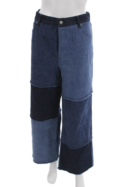 Rails Womens Wide-Leg High Rise Blue Jeans Size 31