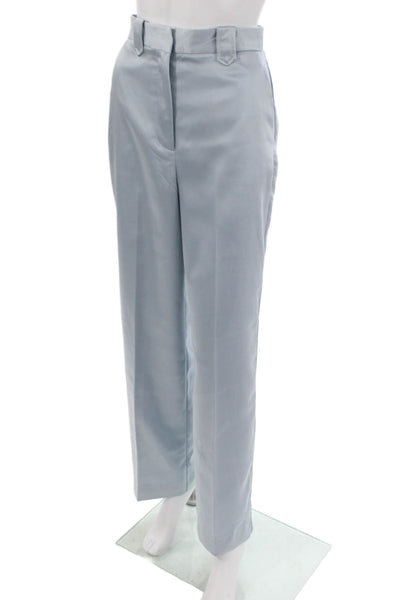 Zara Women Dress Pants Blue Polyester Solid Zip Size XS