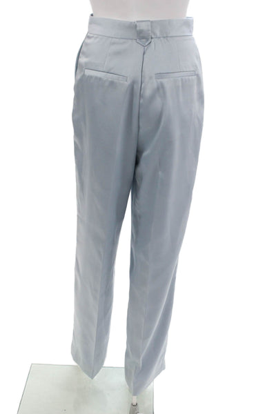 Zara Women Dress Pants Blue Polyester Solid Zip Size XS