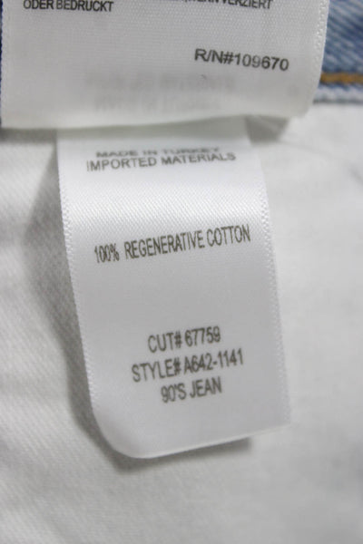 Agolde Unisex Straight Blue Jeans Button Fly Size 33