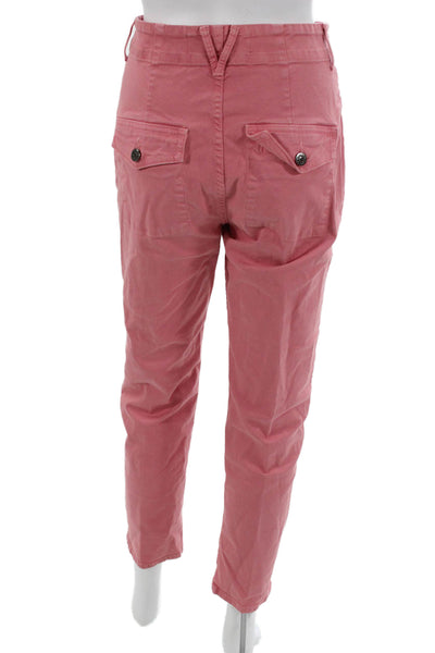 Veronica Beard Women Pink Straight Jeans Cotton Size 25