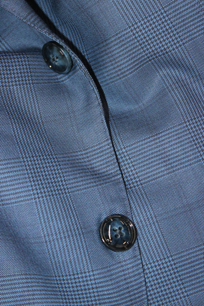 Boyds Philadelphia Mens 2 Piece Blue Check Cupro Suit Size 48