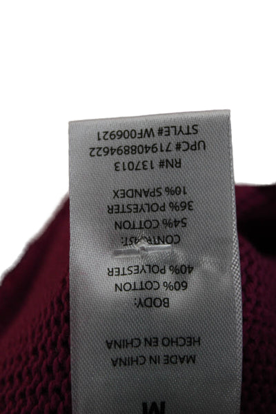 Wildfox Womens Purple Cotton Crewneck Pullover Sweatshirt Long Sleeve Size M