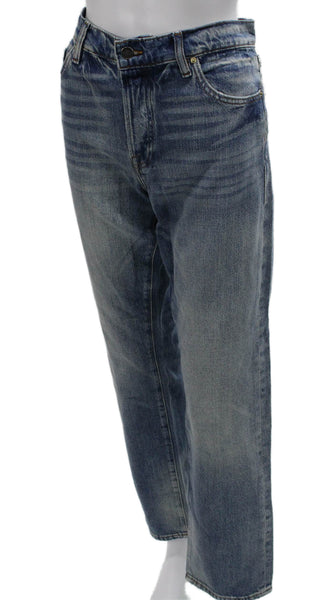 Frame Womens Straight Jeans Blue High Rise Cotton Blend Size 26