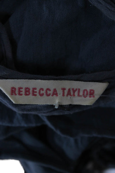 Rebecca Taylor Women Gray Halter Tank Cotton Sleeveless Size 10