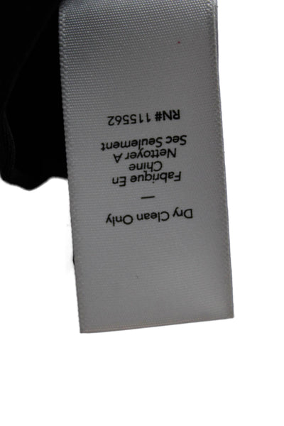 Elizabeth & James Women Cropped Tee Black Cap Sleeve Crewneck Size XS