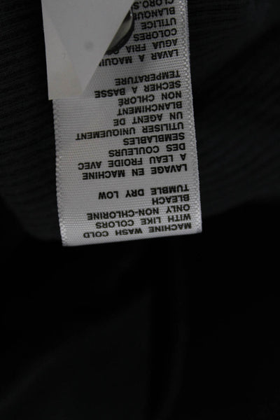 Standard James Perse Women Cotton Collared Button Up Top 3/4 Sleeve Gray Size 2