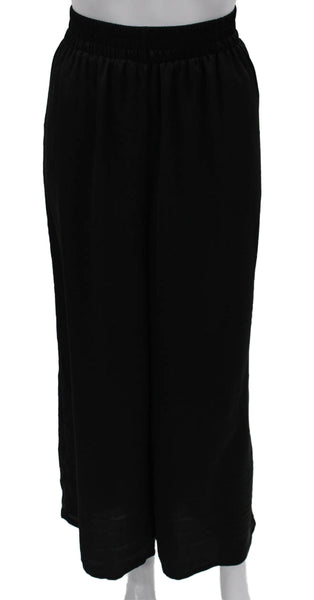 BTFBM Women Dress Pants Black Polyester Pull On Inseam 28 Size S