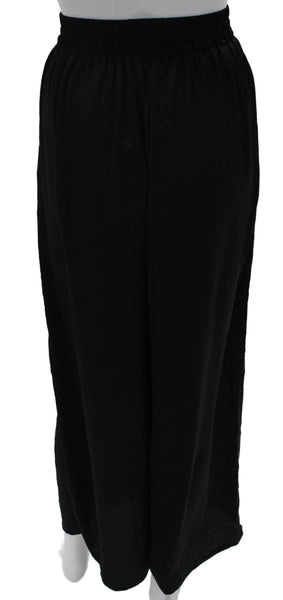 BTFBM Women Dress Pants Black Polyester Pull On Inseam 28 Size S