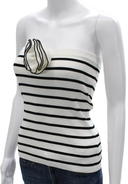 English Factory Women Striped Square Neck Sleeveless Rayon Tank Size XS