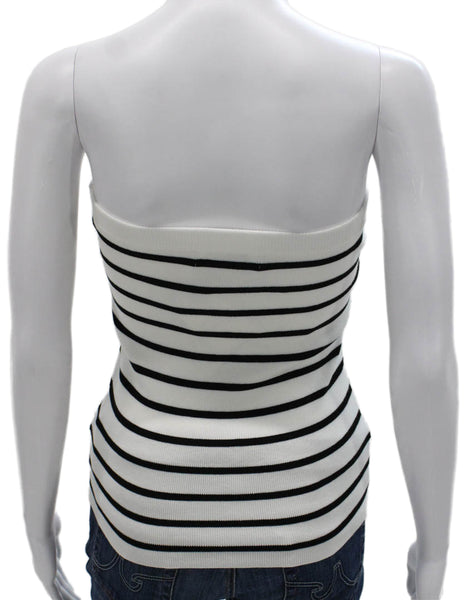 English Factory Women Striped Square Neck Sleeveless Rayon Tank Size XS