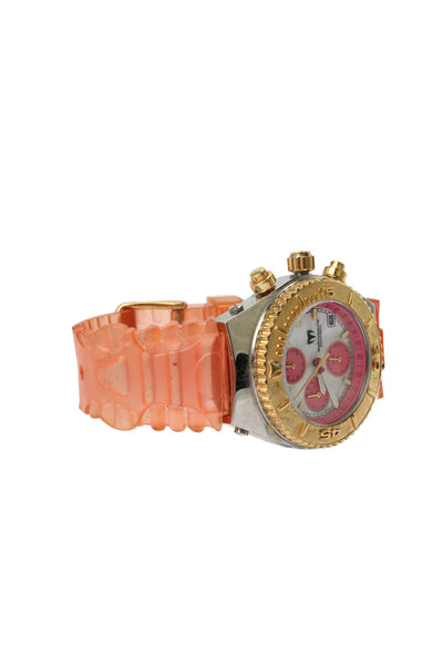TechnoMarine Womens Two-Tone Cruise CG7 Chronograph Quartz Watch 37mm