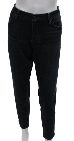 AG Adriano Goldschmied Women Skinny Jeans Blue Cotton Blend Mid Rise Size 31