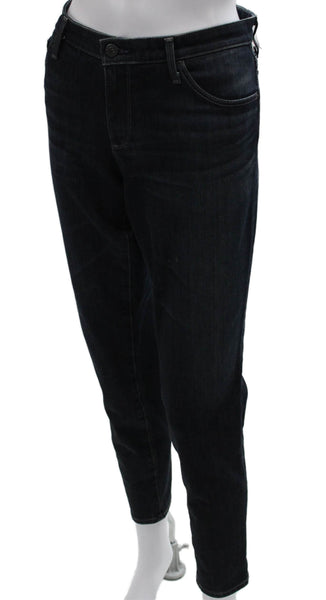 AG Adriano Goldschmied Women Skinny Jeans Blue Cotton Blend Mid Rise Size 31