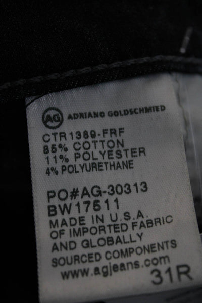 AG Adriano Goldschmied Women Skinny Jeans Blue Cotton Blend Mid Rise Size 31