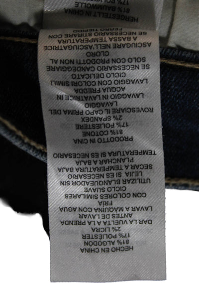 Current/Elliott Women Tapered Jeans Blue Mid Rise Button 28 Inseam Size 31