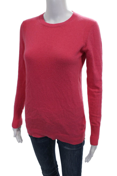 Banana Republic Womens Pink Merino Extra Fine Wool Pullover Sweater Size XS