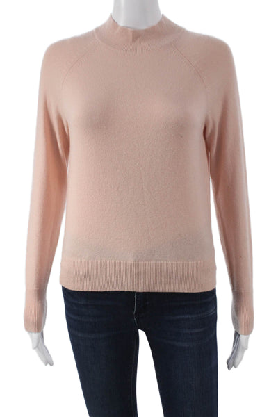Everlane Womens Cashmere Mock Neck Pullover Pink Size XS