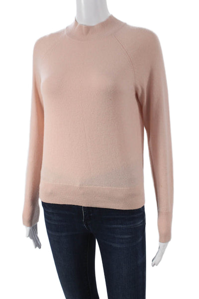Everlane Womens Cashmere Mock Neck Pullover Pink Size XS