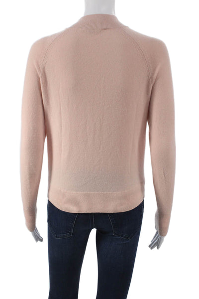 Everlane Womens Cashmere Mock Neck Pullover Pink Size XS