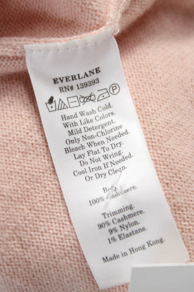 Everlane Womens Cashmere Mock Neck Pullover Pink Size XS