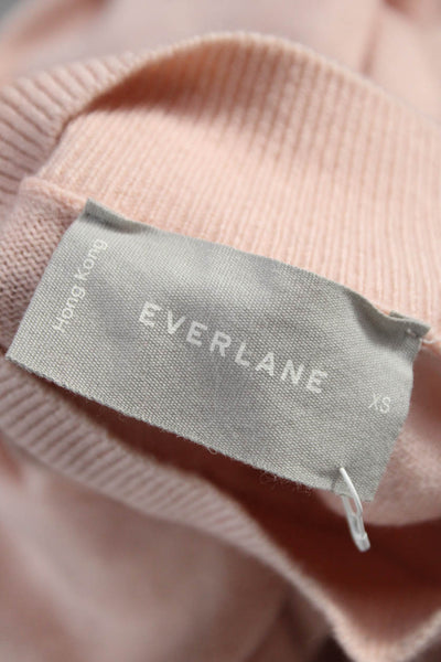 Everlane Womens Cashmere Mock Neck Pullover Pink Size XS