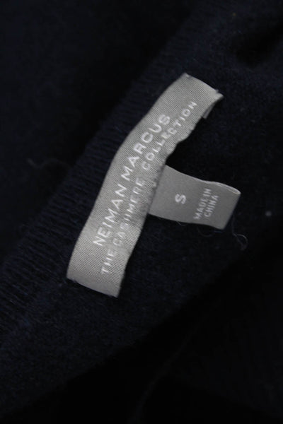 Neiman Marcus Women Blue Cashmere Pullover Boat Neck Long Sleeve Size S