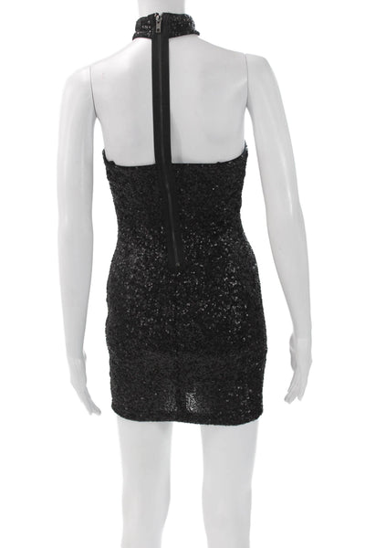 Bailey 44 Womens Bodycon Dress Black Strapless Short Nylon Zip Size XS