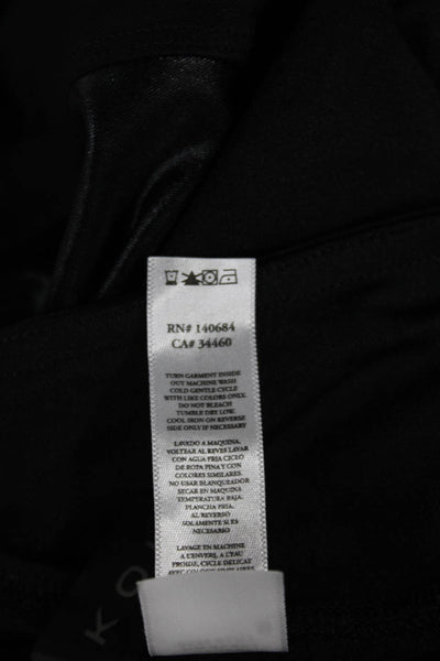 Koral Women Black Colorblock Polyamide Ankle Leggings Size S