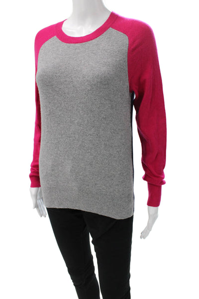 Banana Republic Womens Merino Wool Crew Neck Pullover Sweater Gray Size S