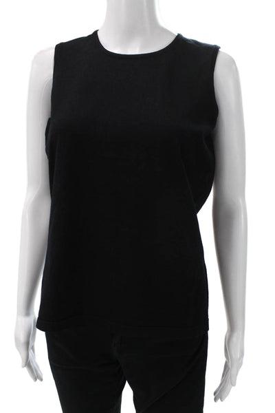J Envie Women Basic Viscose Black Sleeveless Crew Neck Tank Size XS