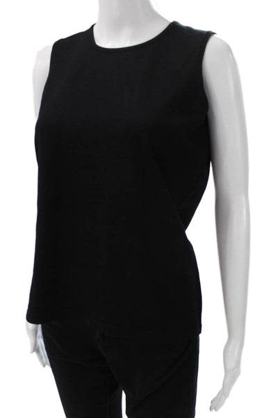 J Envie Women Basic Viscose Black Sleeveless Crew Neck Tank Size XS