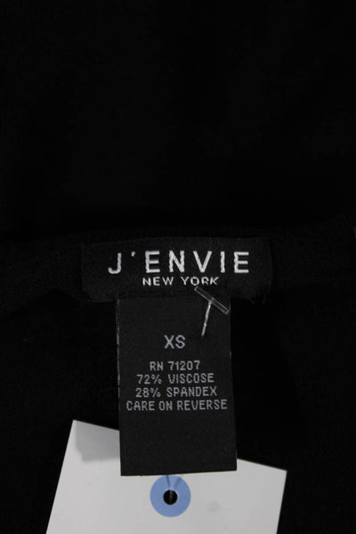J Envie Women Basic Viscose Black Sleeveless Crew Neck Tank Size XS