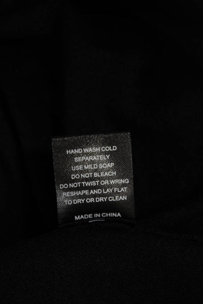 J Envie Women Basic T-Shirt Black Viscose Crew Neck Short Sleeve Size XL