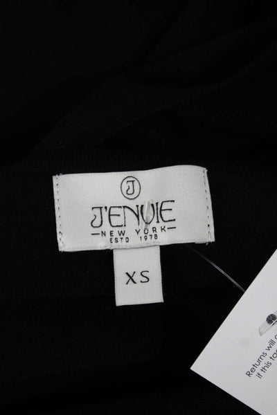 J Envie Womens Basic Black Viscose Round Neck Sleeveless Tank Top Size XS