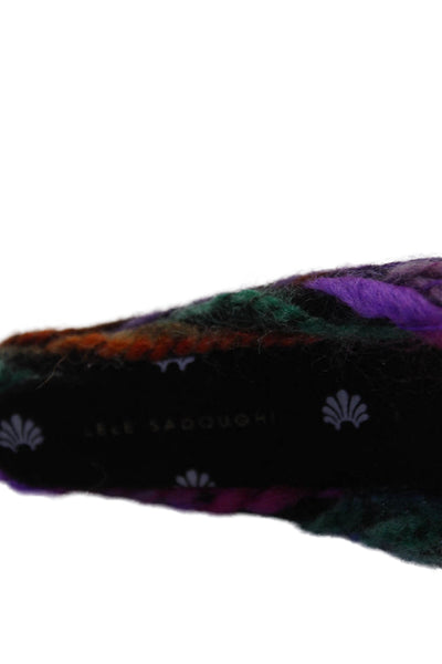 Lele Sadoughi Womens Multicolored Knit Braided Knotted Headband