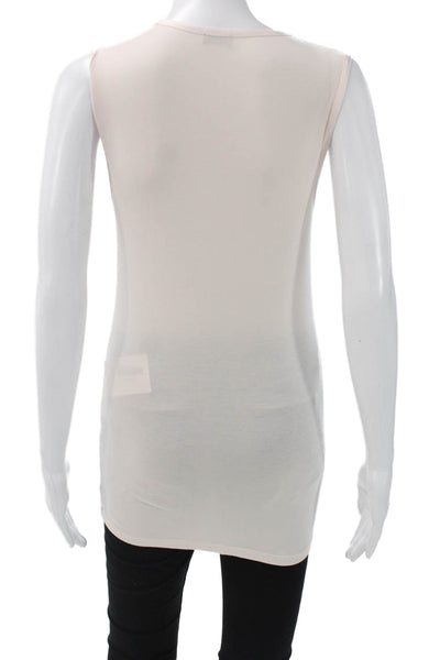 Joseph Womens Sleeveless Tunic Beige Cotton Round Neck Size S