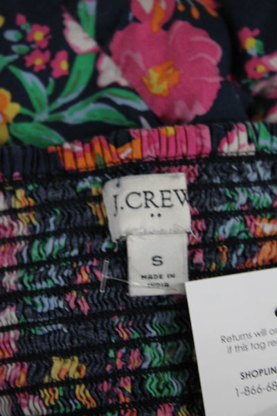 J Crew Women Sundress Floral Multicolor Cotton Square Neck Sleeveless Size S