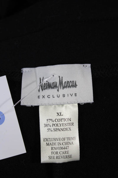 Neiman Marcus Women Sweatpants Black Cotton Pull On Size XL