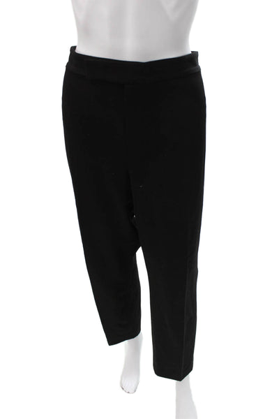 Lauren Ralph Lauren Women Black Dress Pants Polyester Pull On Size 16