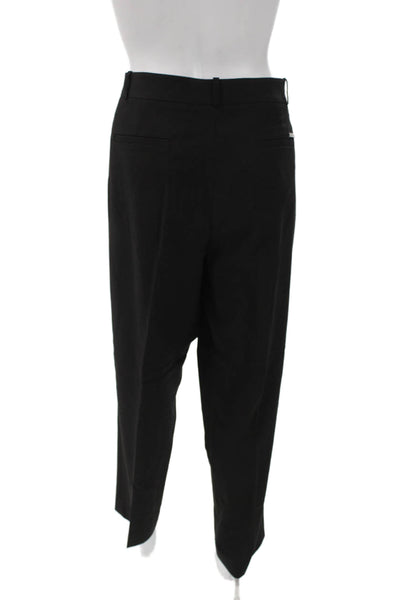 Michael Michael Kors Women Black Polyester Dress Pants Button Size 16
