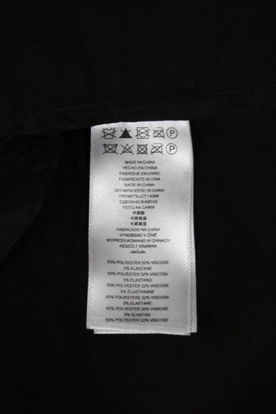 Michael Michael Kors Women Black Polyester Dress Pants Button Size 16