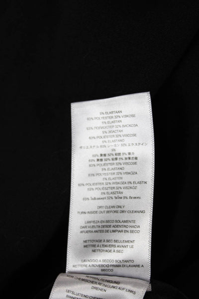 Michael Michael Kors Women Black Polyester Dress Pants Button Size 16