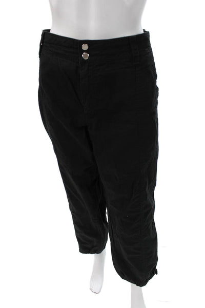 Lauren Ralph Lauren Womens Black Cargo Pants Cotton Size 16