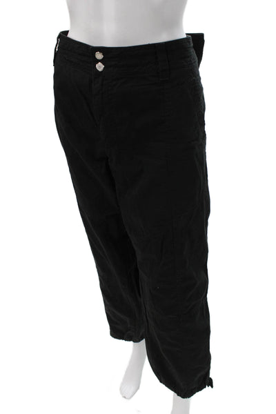 Lauren Ralph Lauren Womens Black Cargo Pants Cotton Size 16