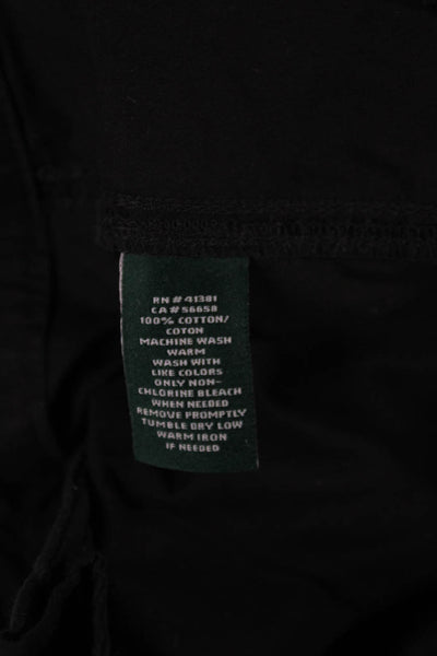 Lauren Ralph Lauren Womens Black Cargo Pants Cotton Size 16
