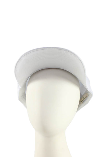 Agua Bendita Womens Embroidered Unstoppable Light Baseball Cap Hat White OS