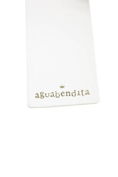Agua Bendita Womens Embroidered Unstoppable Light Baseball Cap Hat White OS